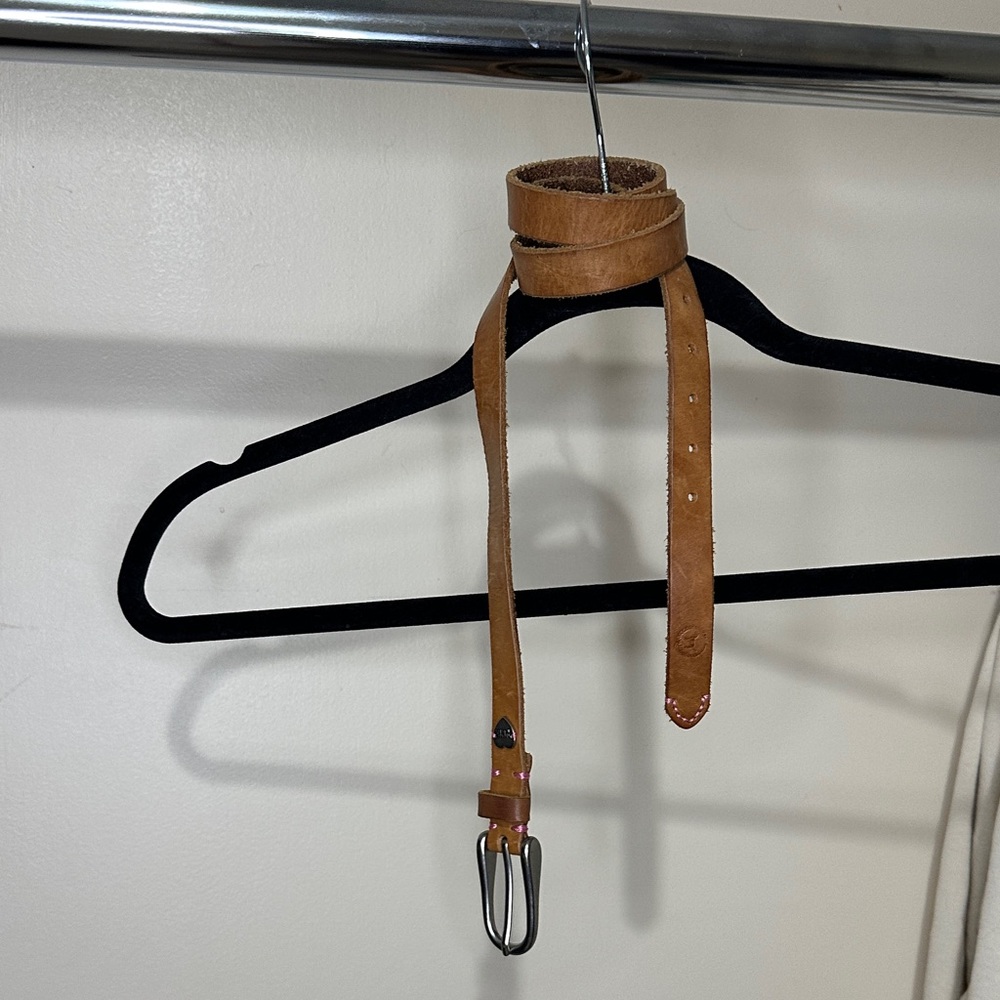 PINK Victoria's Secret Brown Leather Belt